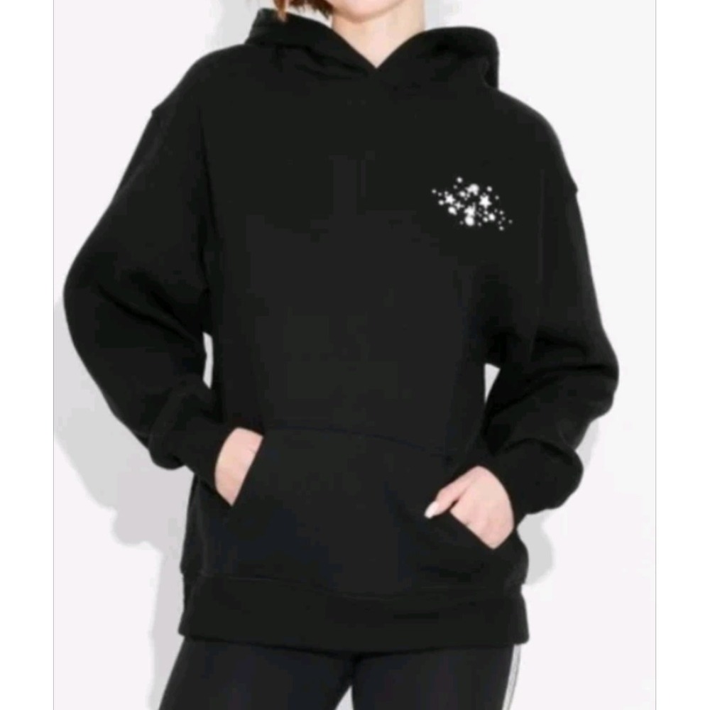 NEW Wild Fable Women's Black Disco Ball Sequin Hoodie Size XL